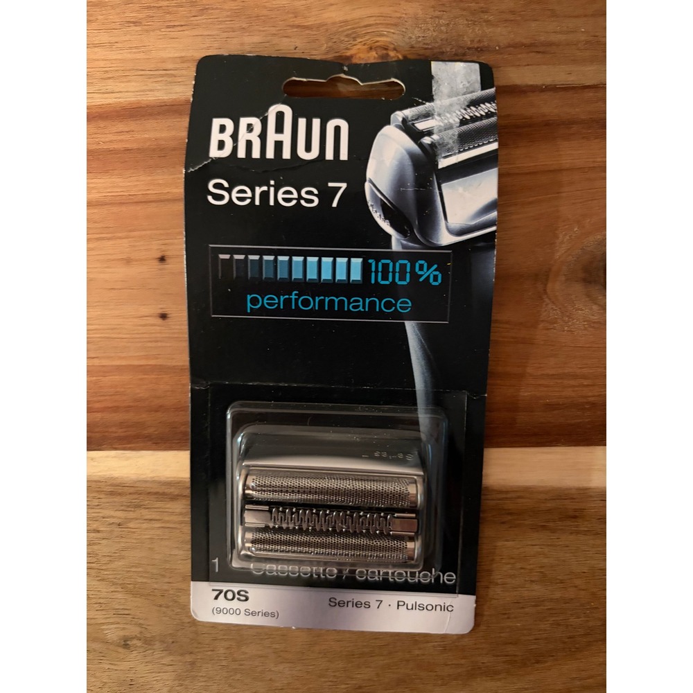 Braun Series 7 Replacement Head 70S Cassette Foil & Cutter Silver New Sealed